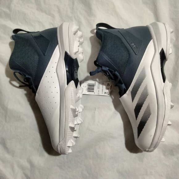 Adidas ADIZERO Chaos To Turf Football Cleats Lineman White Blue IH0562 12.5 NWOB - Picture 2 of 5